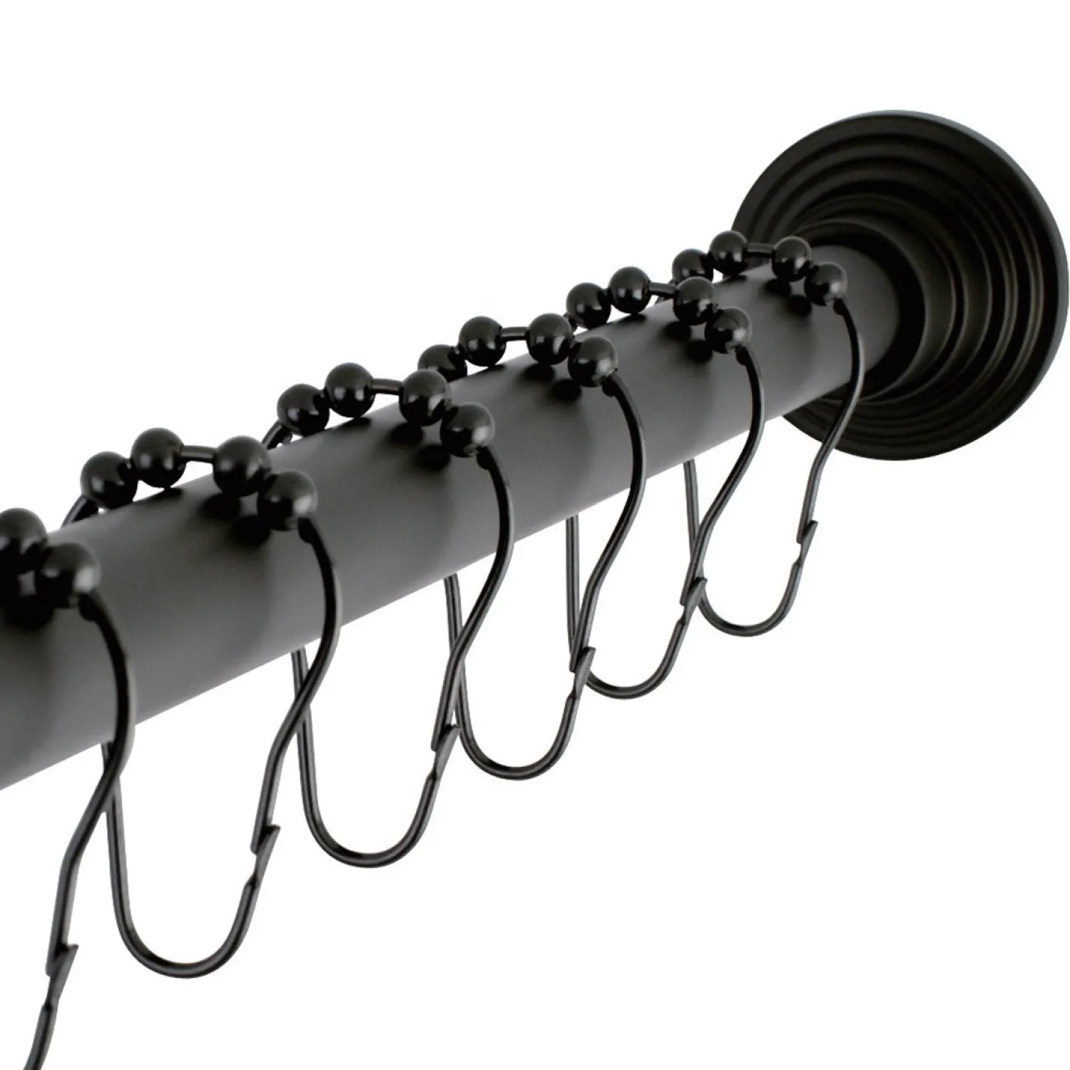 Clearance SCC271X-P Adjustable Shower Rod and Shower Ring Set Shower Curtain Rods