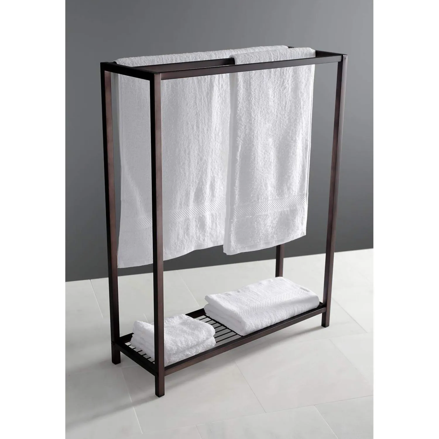 Discount SCC835X-P Edenscape Freestanding Iron Towel Rack Free-Standing Towel Racks