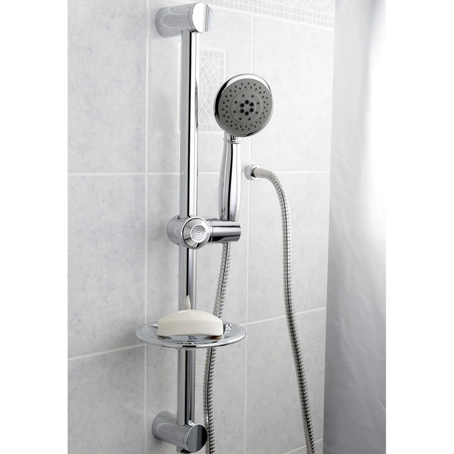 Discount 5 Setting Hand Shower with Hose and Slide Bar Kit Handheld Shower Heads|Shower Sets