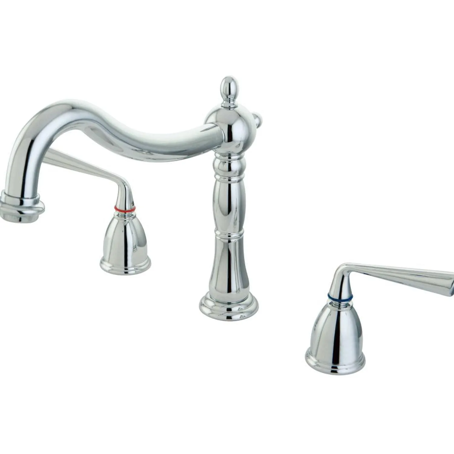 Clearance Silver Sage Classic Two Handle Roman Tub Filler Tub Faucets