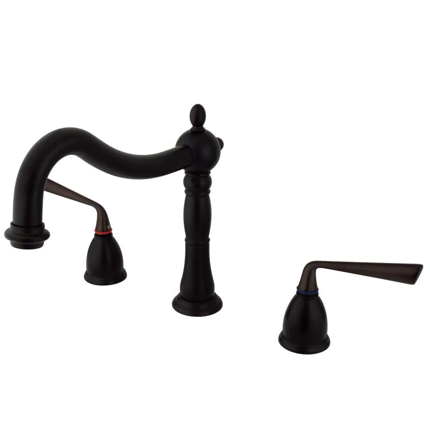 Clearance Silver Sage Classic Two Handle Roman Tub Filler Tub Faucets