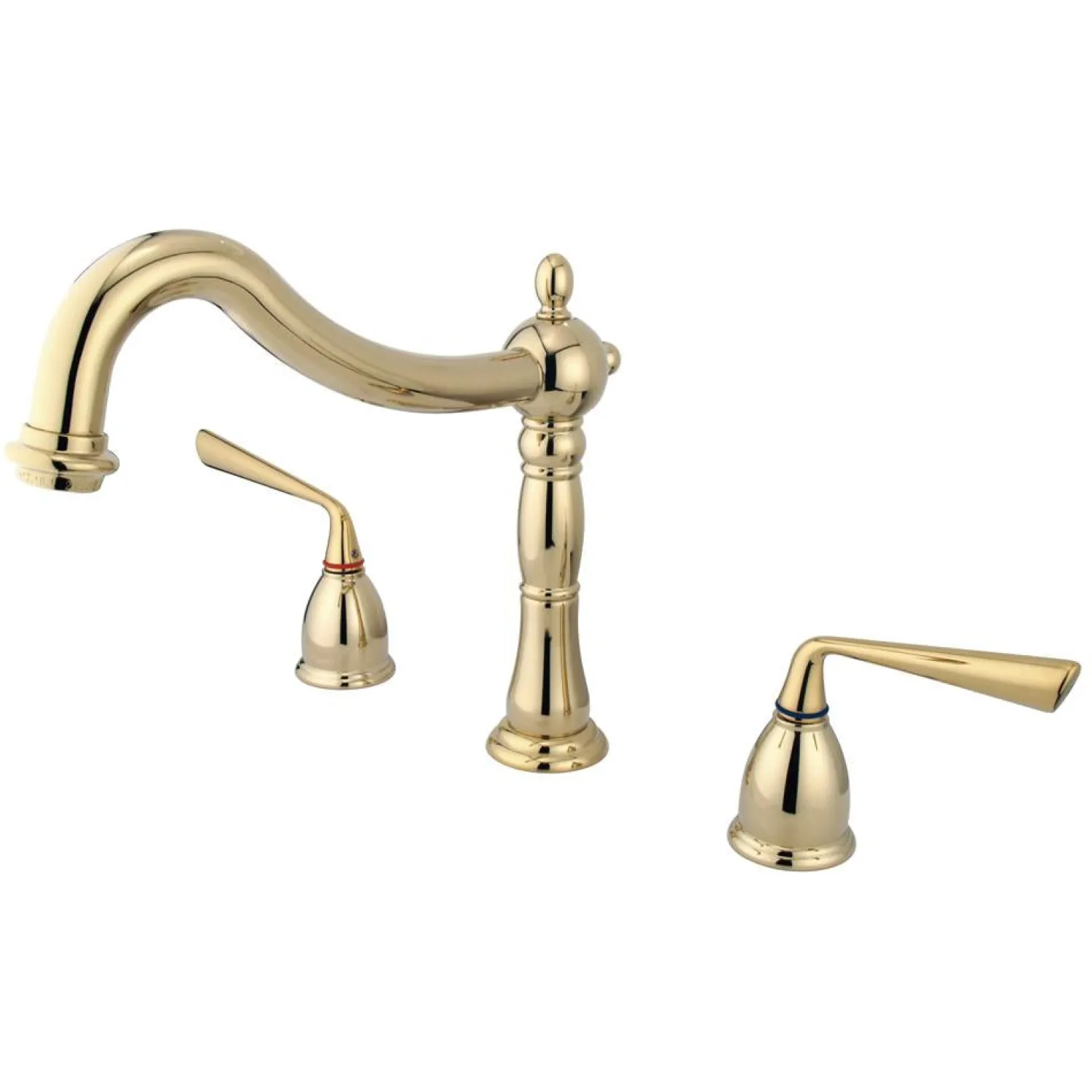 Clearance Silver Sage Classic Two Handle Roman Tub Filler Tub Faucets