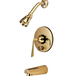 New Silver Sage Contemporary Tub and Shower Faucet with Single Handle Tub & Shower Sets