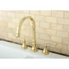 Hot Silver Sage 8" Deck Mount Kitchen Faucet Widespread Kitchen Faucets