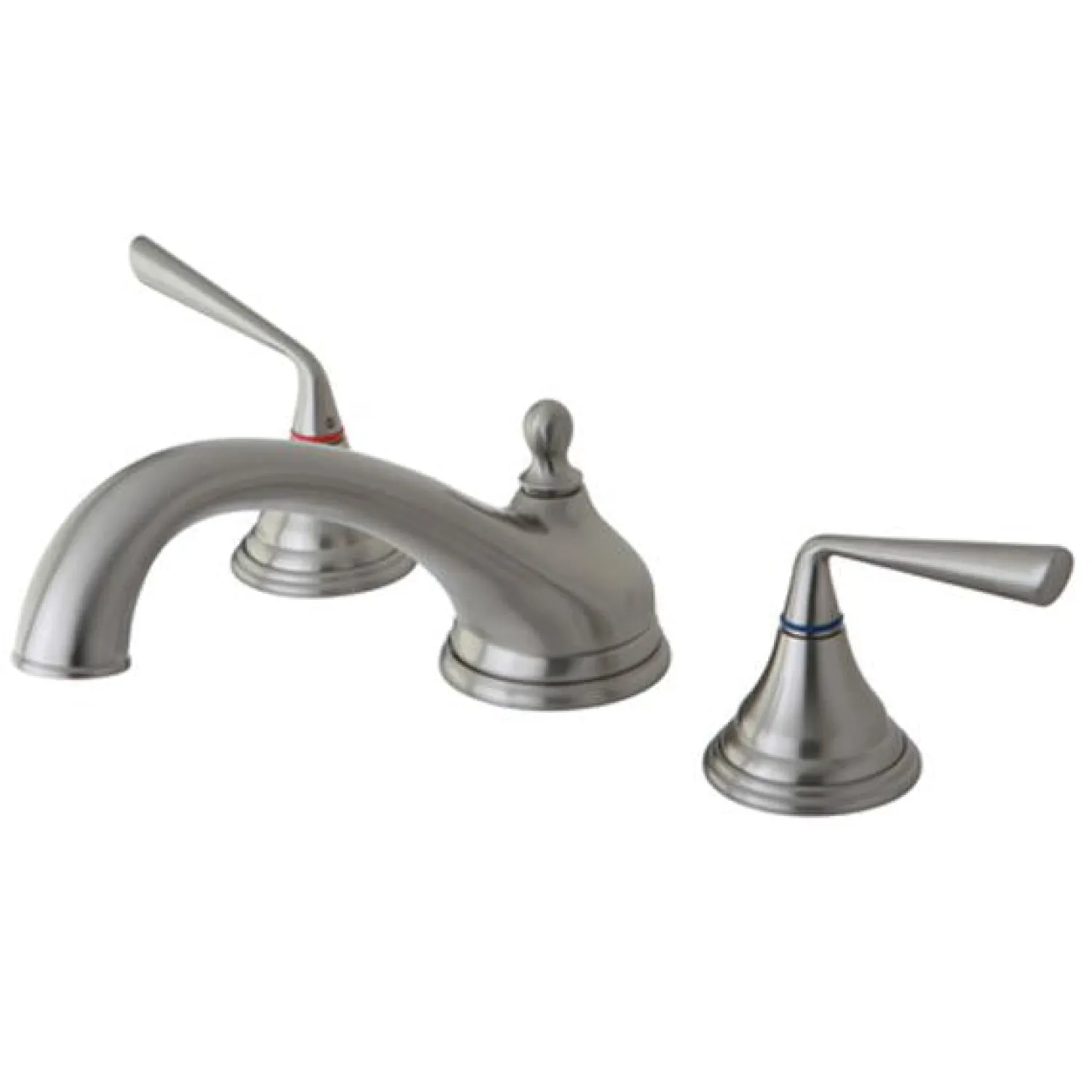 Online Silver Sage Roman Tub Filler with Two Handle Tub Faucets