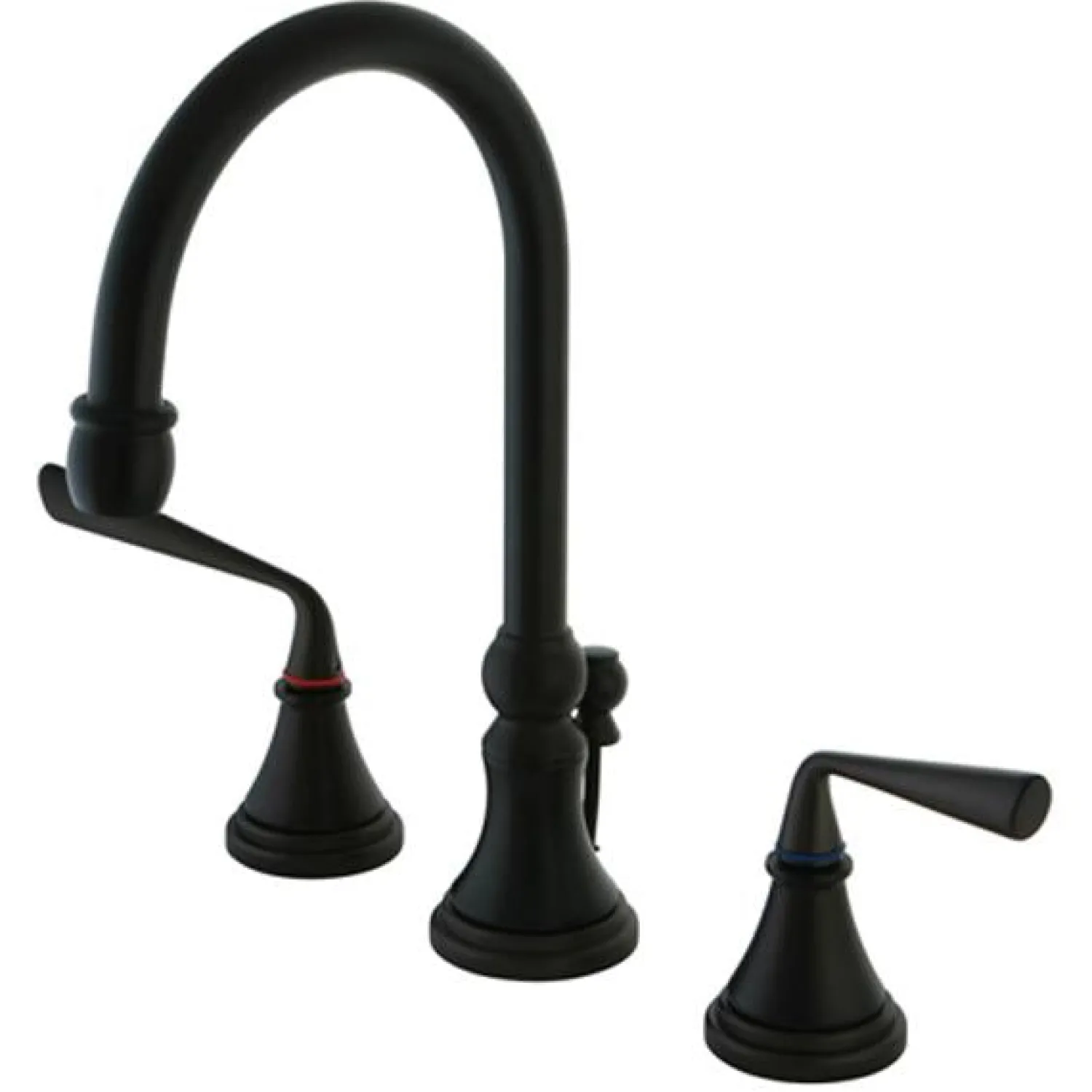 Discount Silver Sage 8" to 16" Widespread Two Handle Lavatory Faucet with Brass Pop-up 8" Widespread