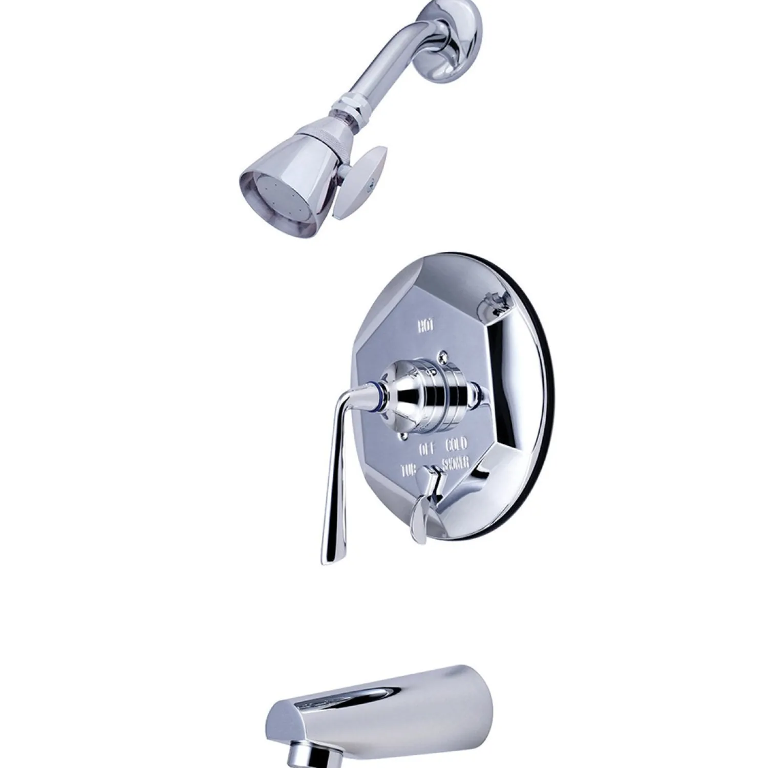 Clearance Silver Sage Tub and Shower Faucet with Single Handle Tub & Shower Sets