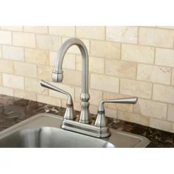 Outlet Silver Sage Two Handle 4" Centerset Bar Faucet Bar Faucets