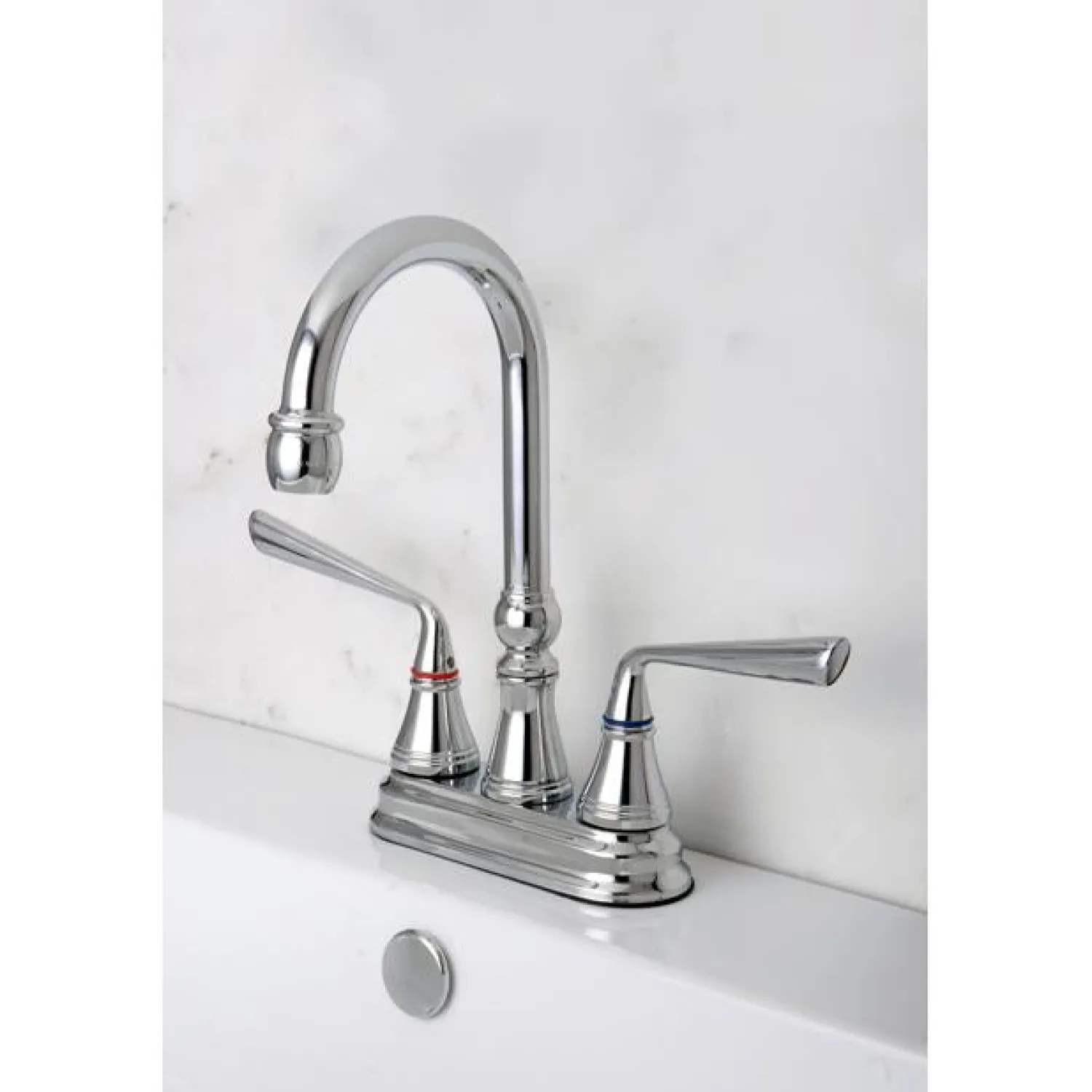 Outlet Silver Sage Two Handle 4" Centerset Bar Faucet Bar Faucets