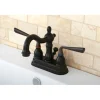 Clearance Silver Sage Two Handle 4" Centerset Lavatory Faucet with Brass Pop-up 4" Center Set