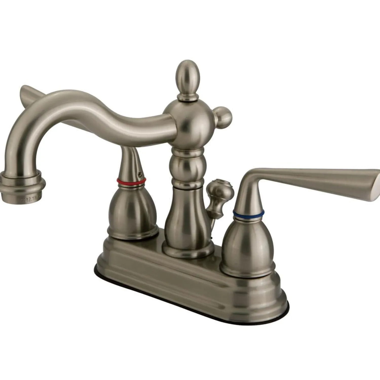 Clearance Silver Sage Two Handle 4" Centerset Lavatory Faucet with Brass Pop-up 4" Center Set