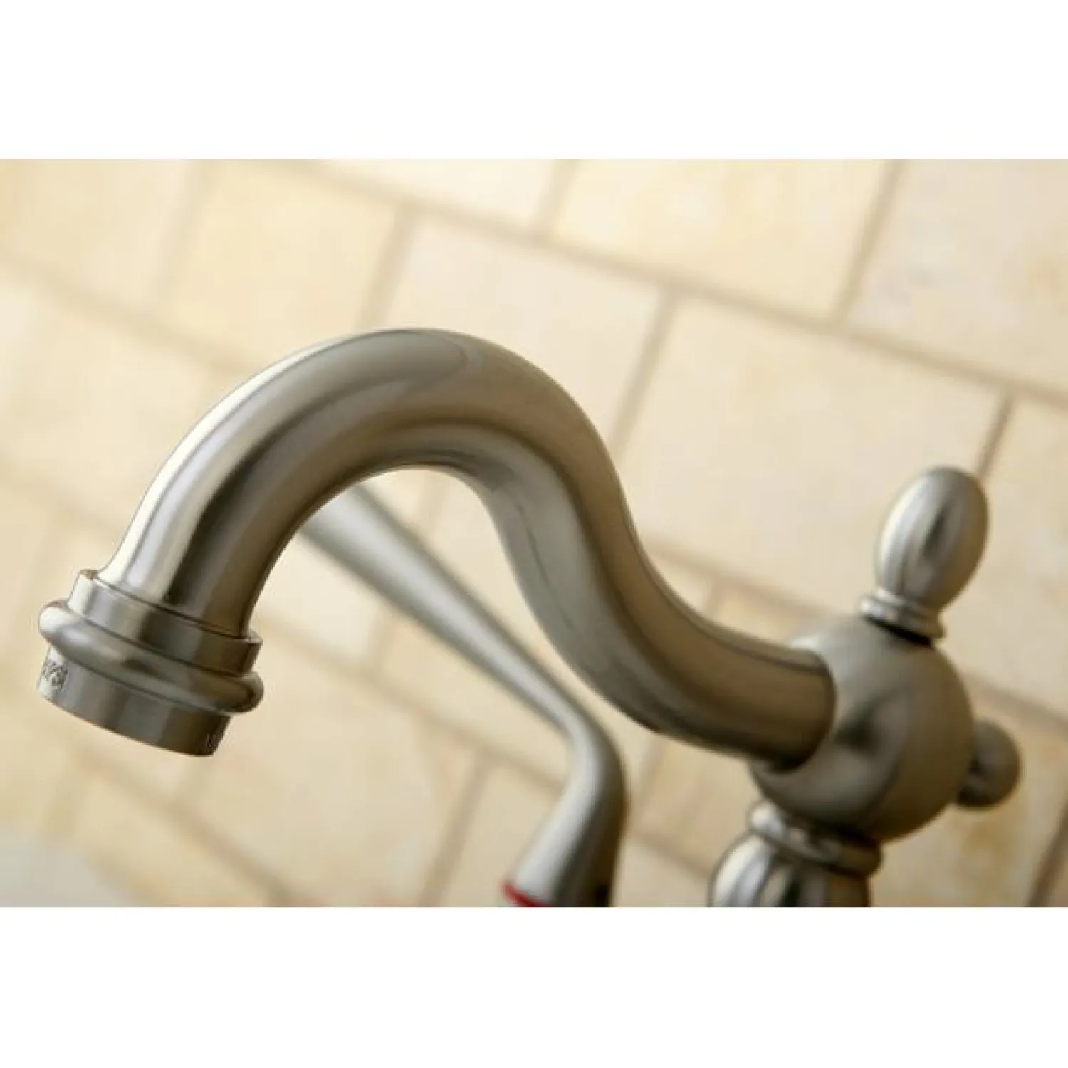 Clearance Silver Sage Two Handle 4" Centerset Lavatory Faucet with Brass Pop-up 4" Center Set