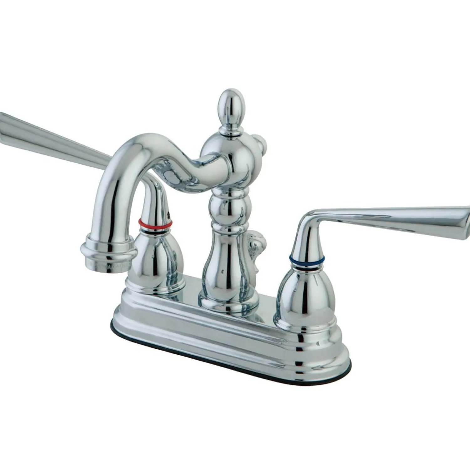 Clearance Silver Sage Two Handle 4" Centerset Lavatory Faucet with Brass Pop-up 4" Center Set