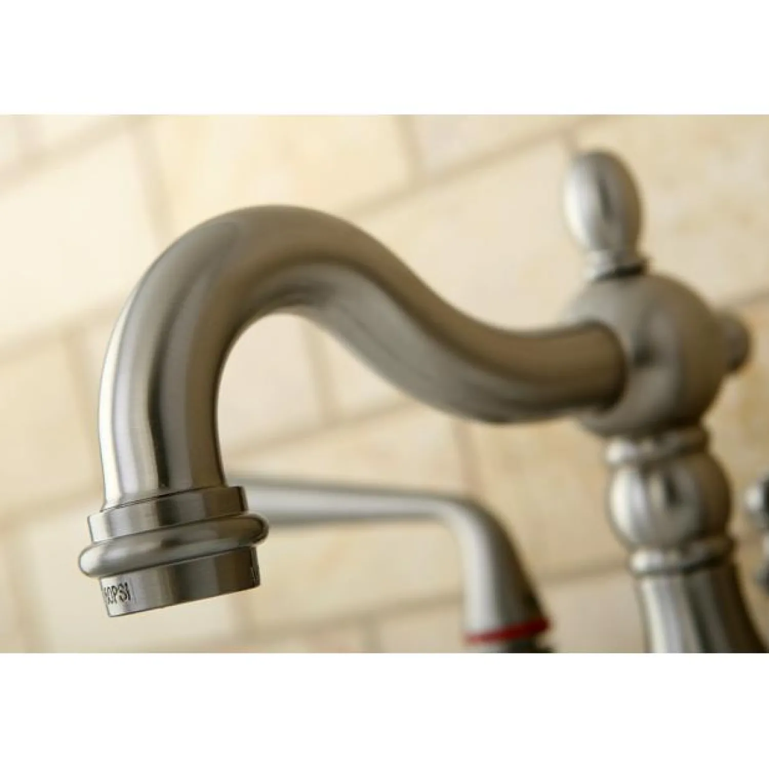 Clearance Silver Sage Two Handle 4" Centerset Lavatory Faucet with Brass Pop-up 4" Center Set