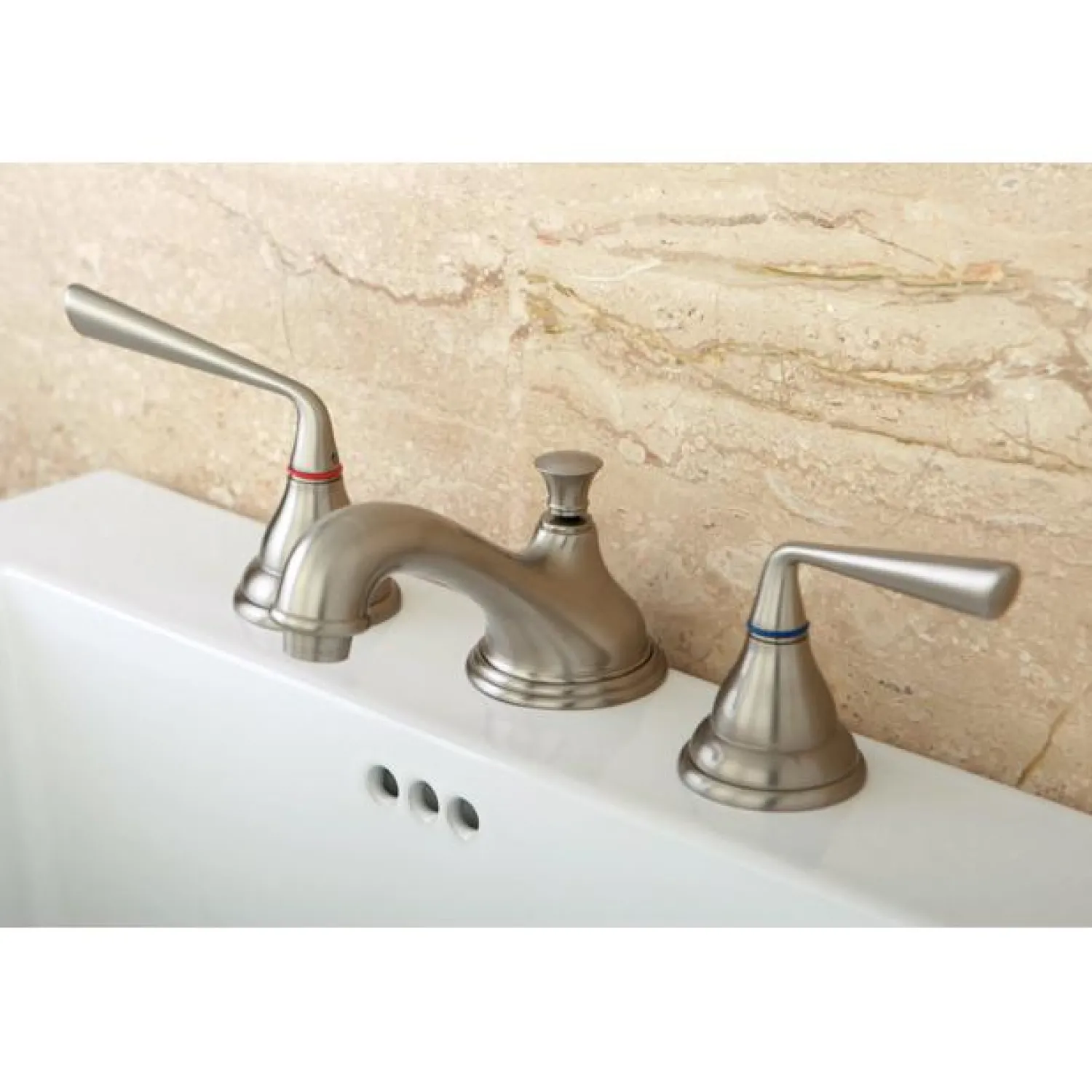 Best Silver Sage Two Handle 8" to 16" Widespread Lavatory Faucet with Brass Pop-up 8" Widespread
