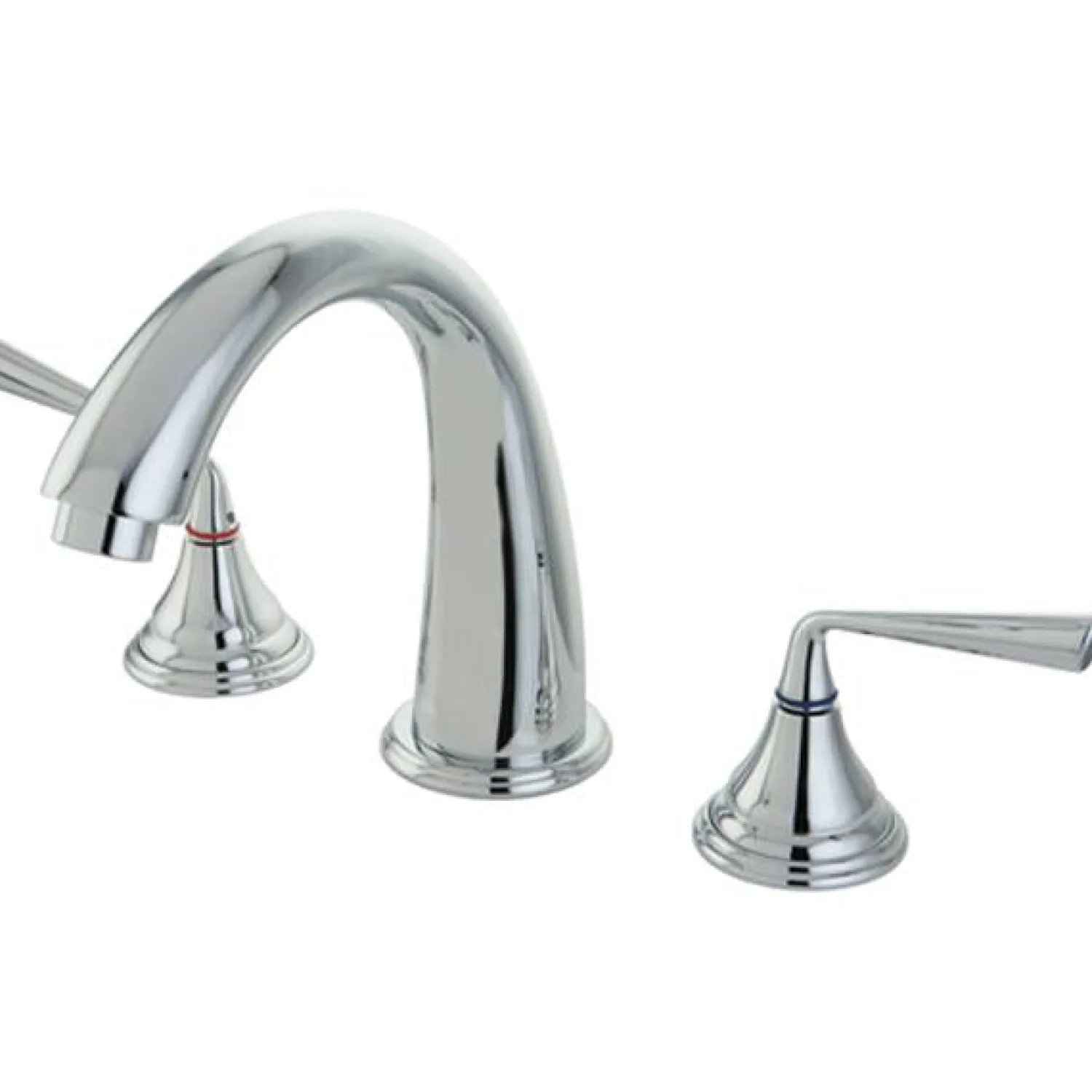 Best Silver Sage Two Handle Roman Tub Filler in Polished Chrome Tub Faucets