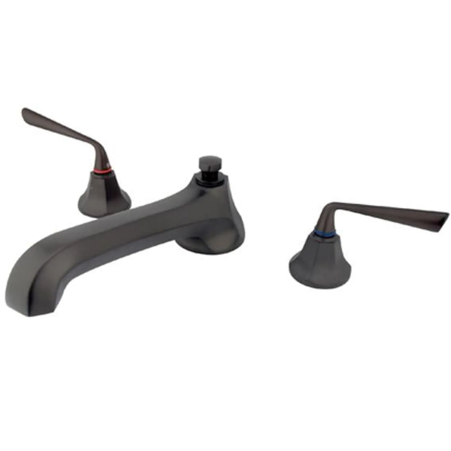 Clearance Silver Sage Two Handle Roman Tub Filler Tub Faucets