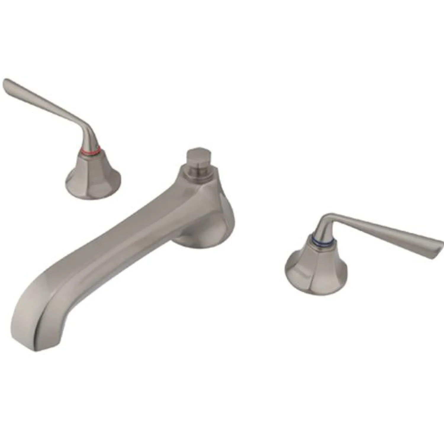 Clearance Silver Sage Two Handle Roman Tub Filler Tub Faucets