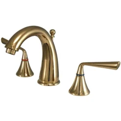 Online Silver Sage Two Handle Deck Mount 8" to 16" Widespread Lavatory Faucet with Brass Pop-up Tub Faucets