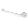 18" Stainless Steel ADA Grab Bar in White Grab Bars