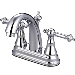 Discount Templeton 4" Centerset Two Handle Lavatory Faucet with Brass Pop-up 4" Center Set