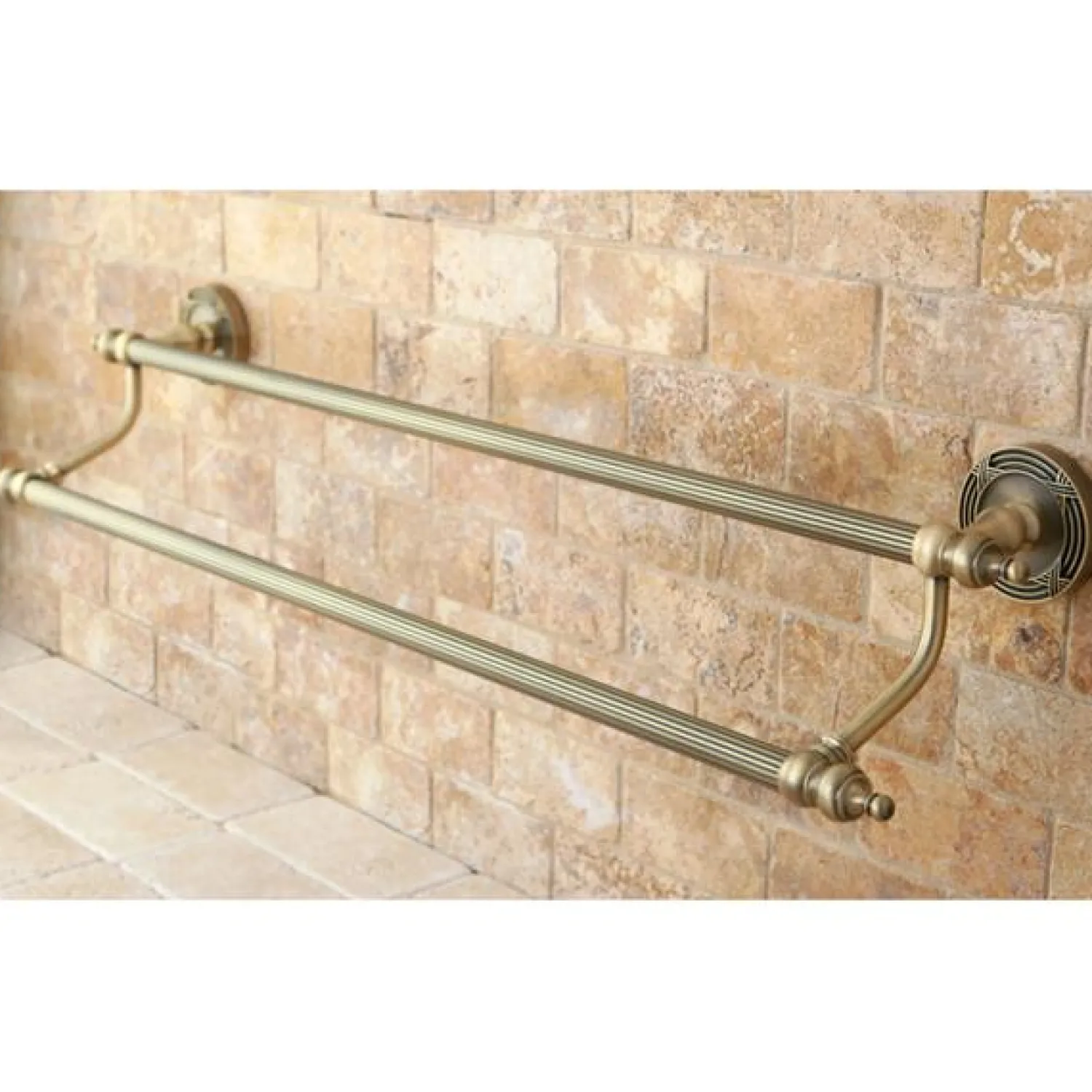 Hot Templeton 24" Dual Towel Bar Towel Bars