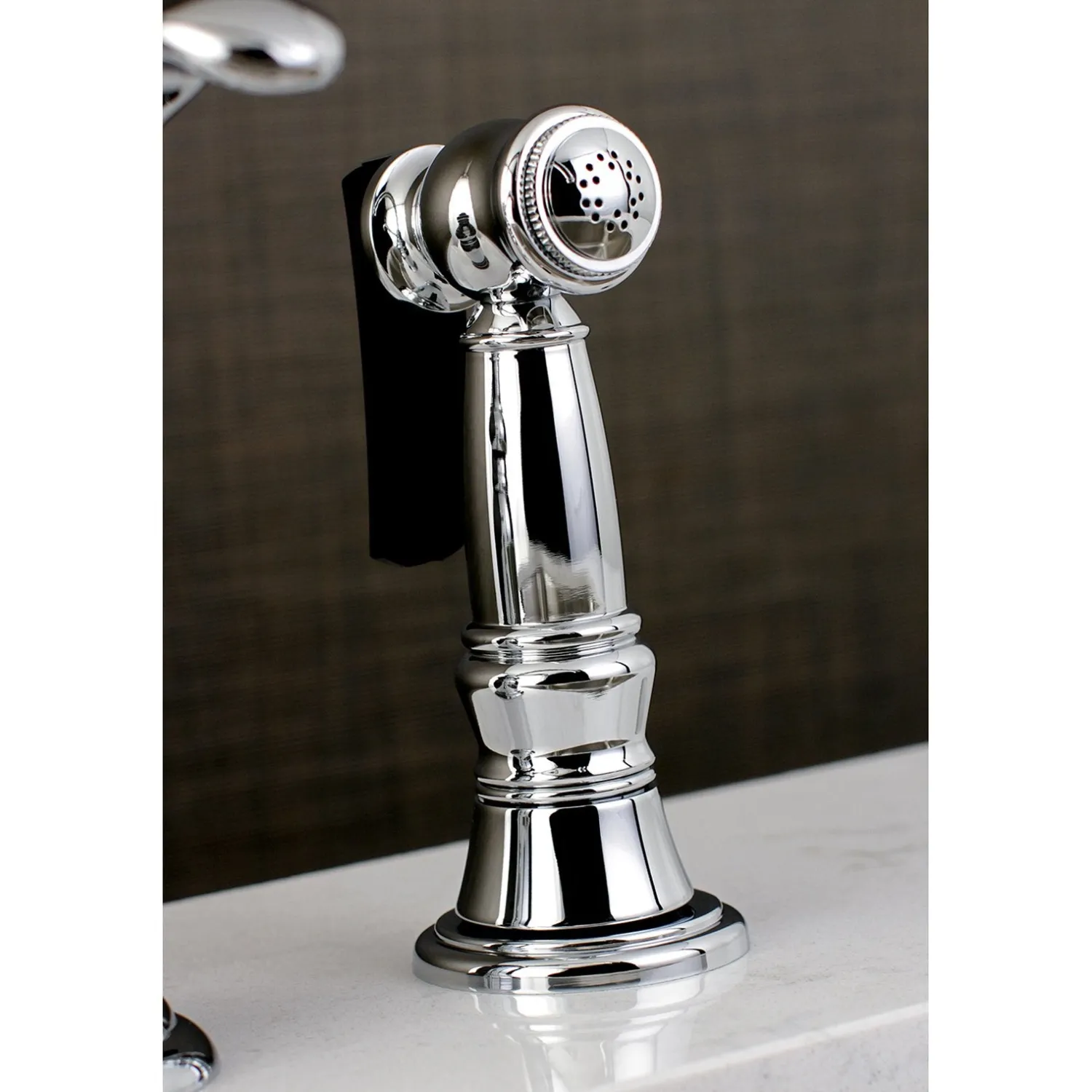 Hot Templeton Single Handle High Spout Kitchen Faucet with Brass Sprayer Faucets With Side Spray