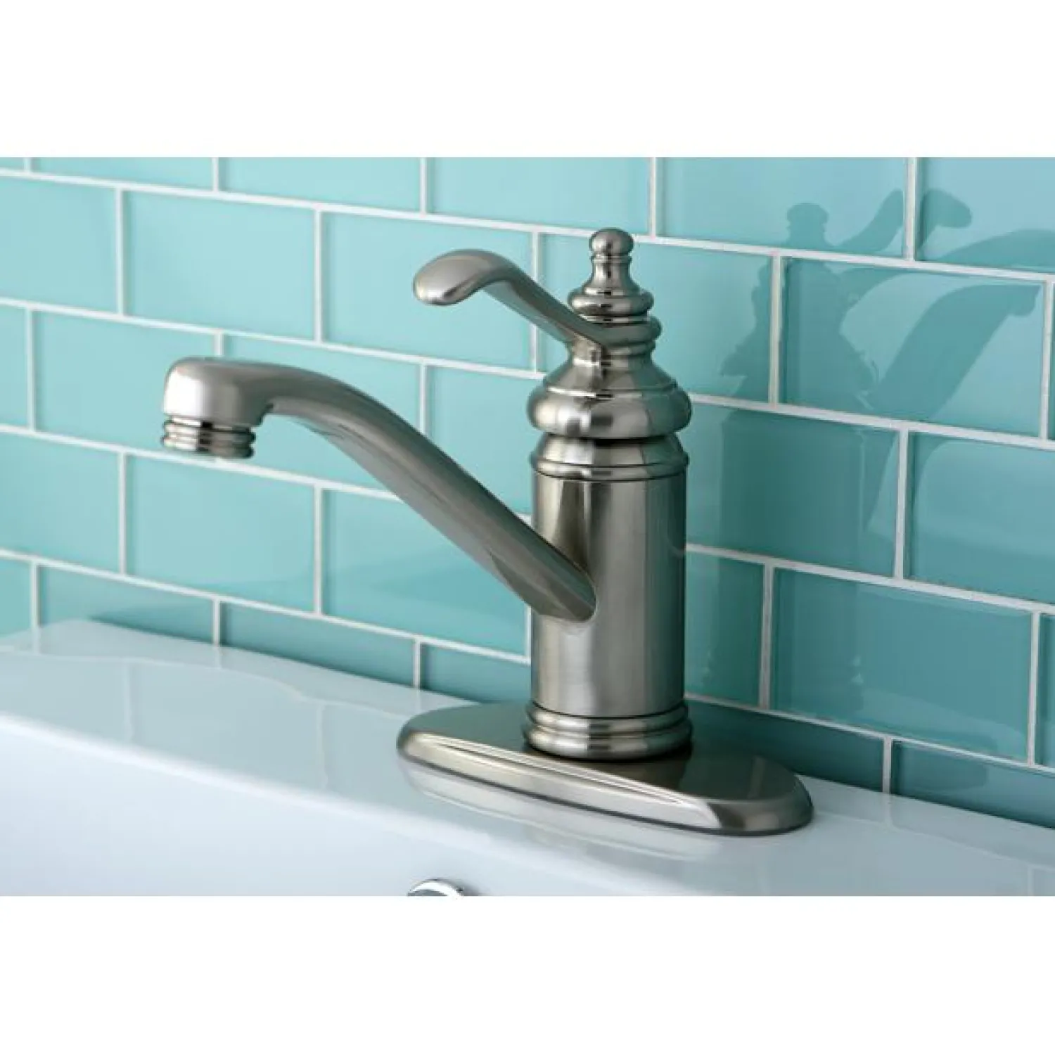 Online Templeton Single Handle 4" Centerset Lavatory Faucet with Push-Up and Optional Deck Plate 4" Center Set