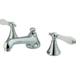 Sale Three-Hole 8-Inch Widespread Bathroom Faucet with Brass Pop-Up 8