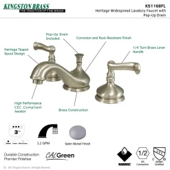 Discount Three-Hole 8-Inch Widespread Bathroom Faucet 8