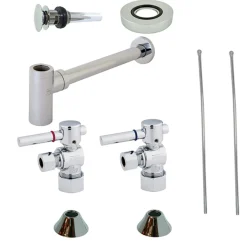 Best Trimscape Contemporary Plumbing Sink Trim Kit with Bottle Trap for Vessel Sink with Overflow Hole P-Traps