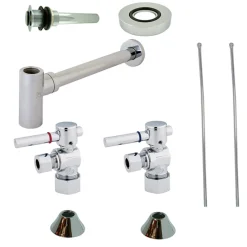 Hot Trimscape Contemporary Plumbing Sink Trim Kit with Bottle Trap for Vessel Sink without Overflow Hole P-Traps