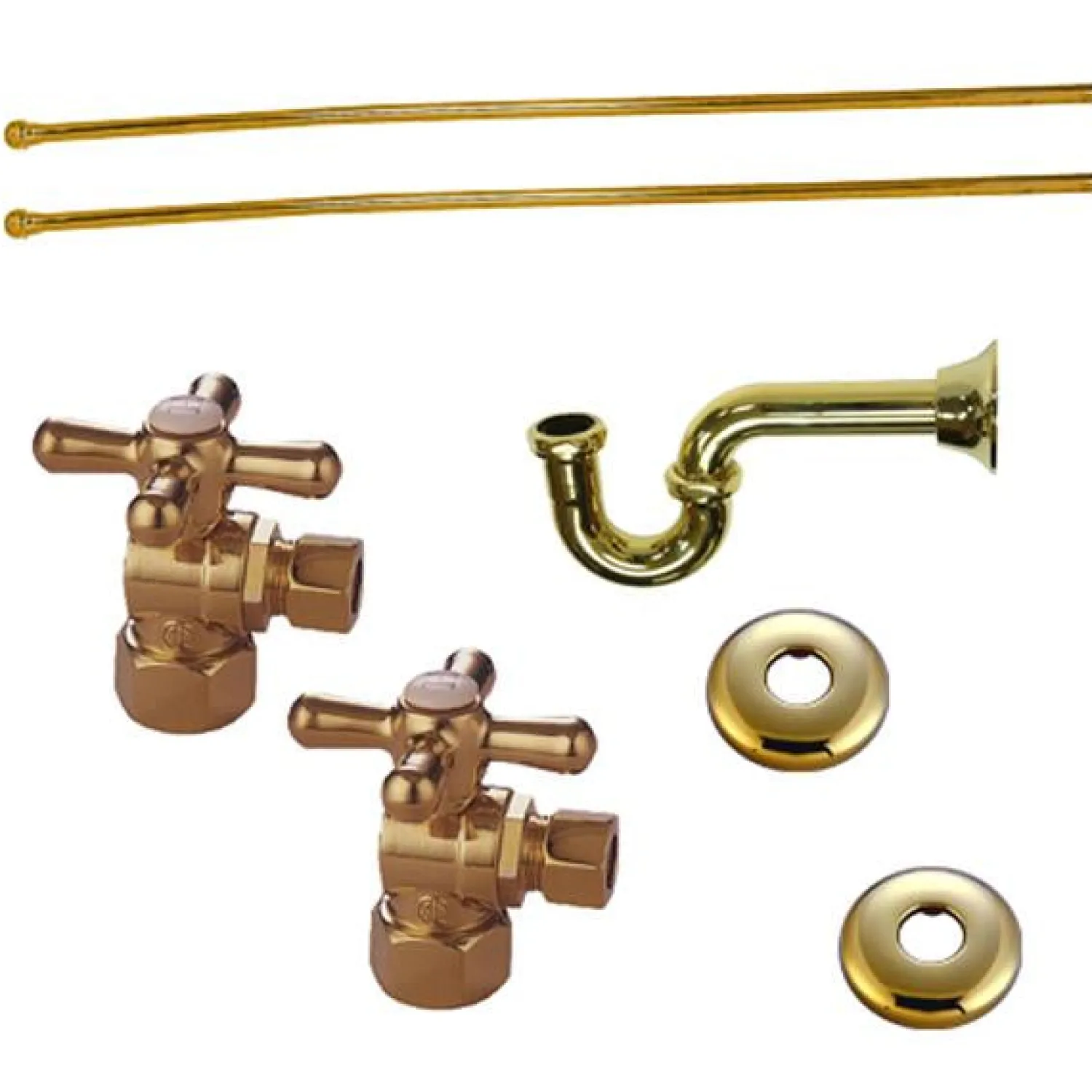 Online Trimscape Plumbing Supply Kits Combo, 1/2" IPS Inlet, 3/8" Comp Outlet P-Traps