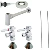 Clearance Trimscape Plumbing Sink Trim Kit with Bottle Trap for Vessel Sink with Overflow Hole P-Traps