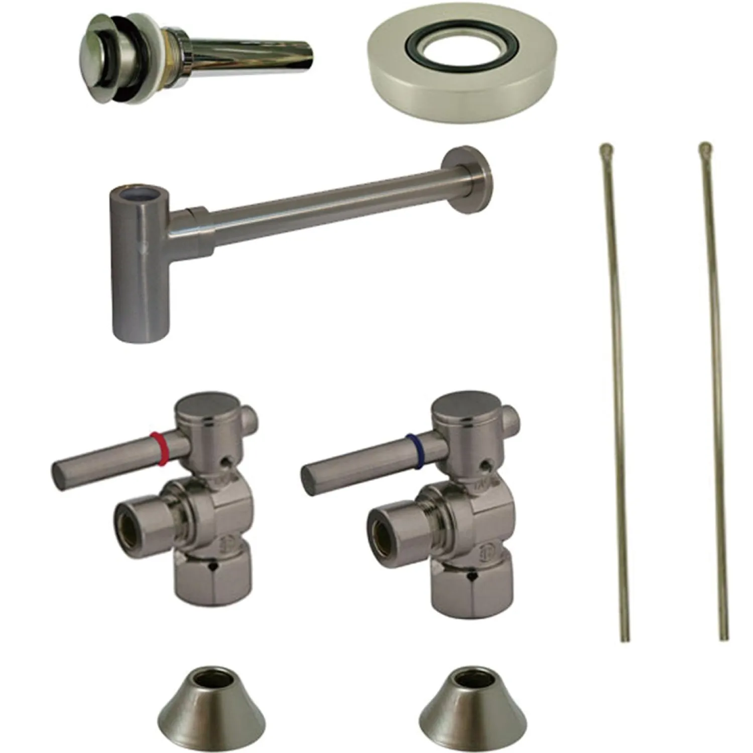 Discount Trimscape Plumbing Sink Trim Kit with Bottle Trap for Vessel Sink without Overflow Hole P-Traps