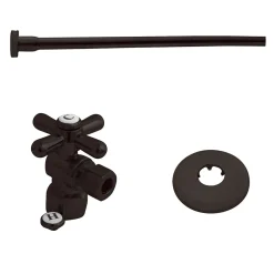 Outlet Trimscape Toilet Supply Kits Combo, 1/2" IPS Inlet, 3/8" Comp Outlet Toilet Parts