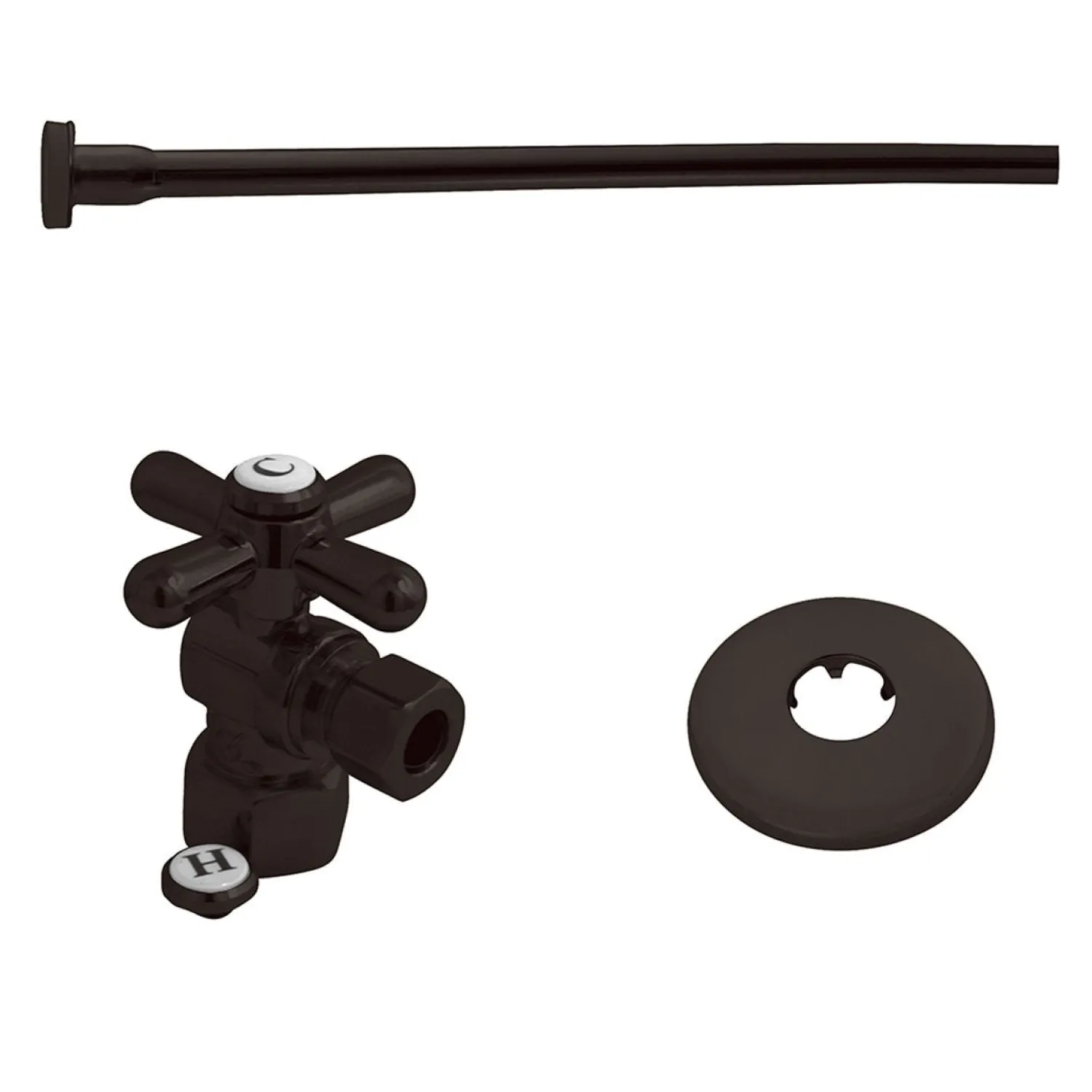 Outlet Trimscape Toilet Supply Kits Combo, 1/2" IPS Inlet, 3/8" Comp Outlet Toilet Parts
