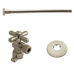 Outlet Trimscape Toilet Supply Kits Combo, 1/2" IPS Inlet, 3/8" Comp Outlet Toilet Parts