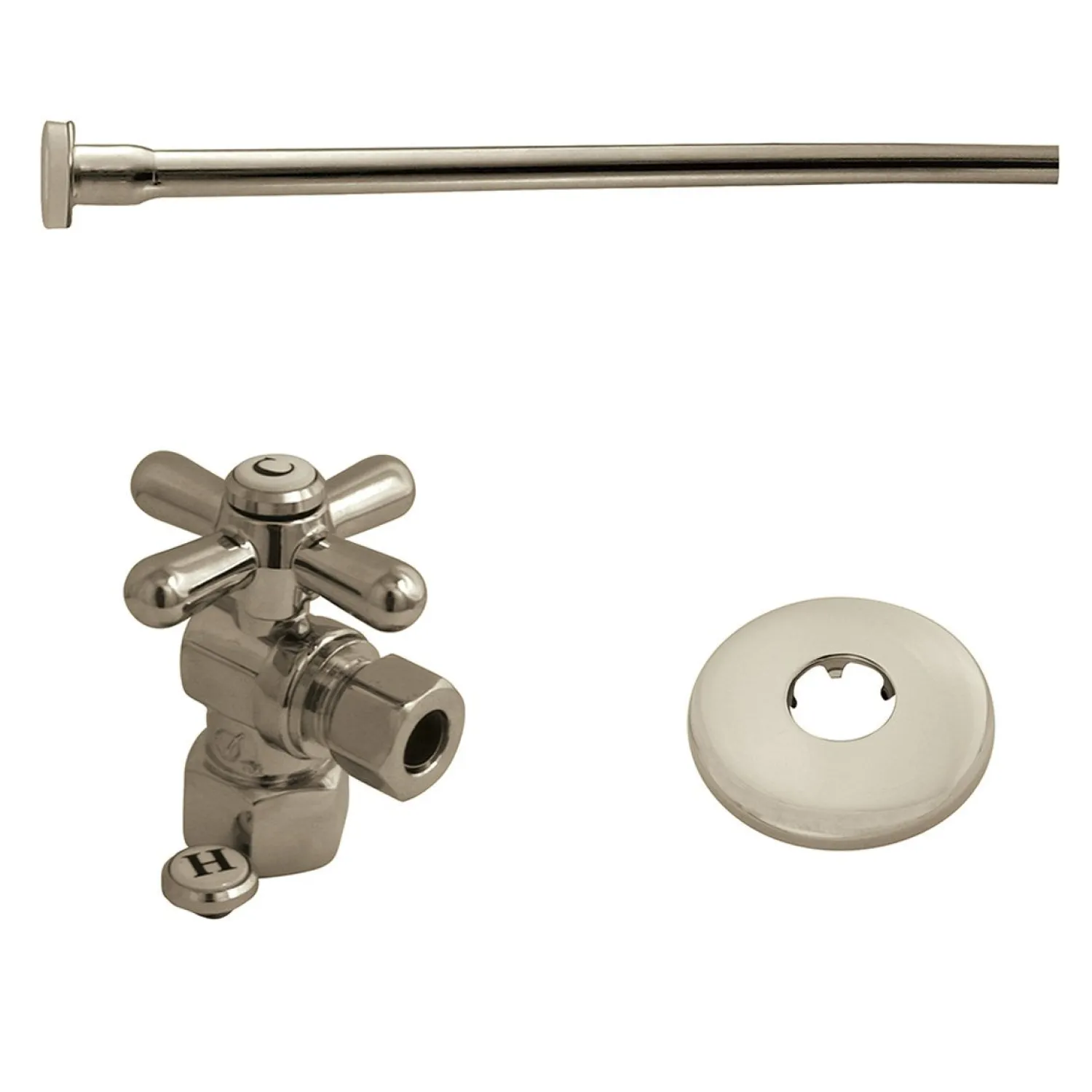 Outlet Trimscape Toilet Supply Kits Combo, 1/2" IPS Inlet, 3/8" Comp Outlet Toilet Parts