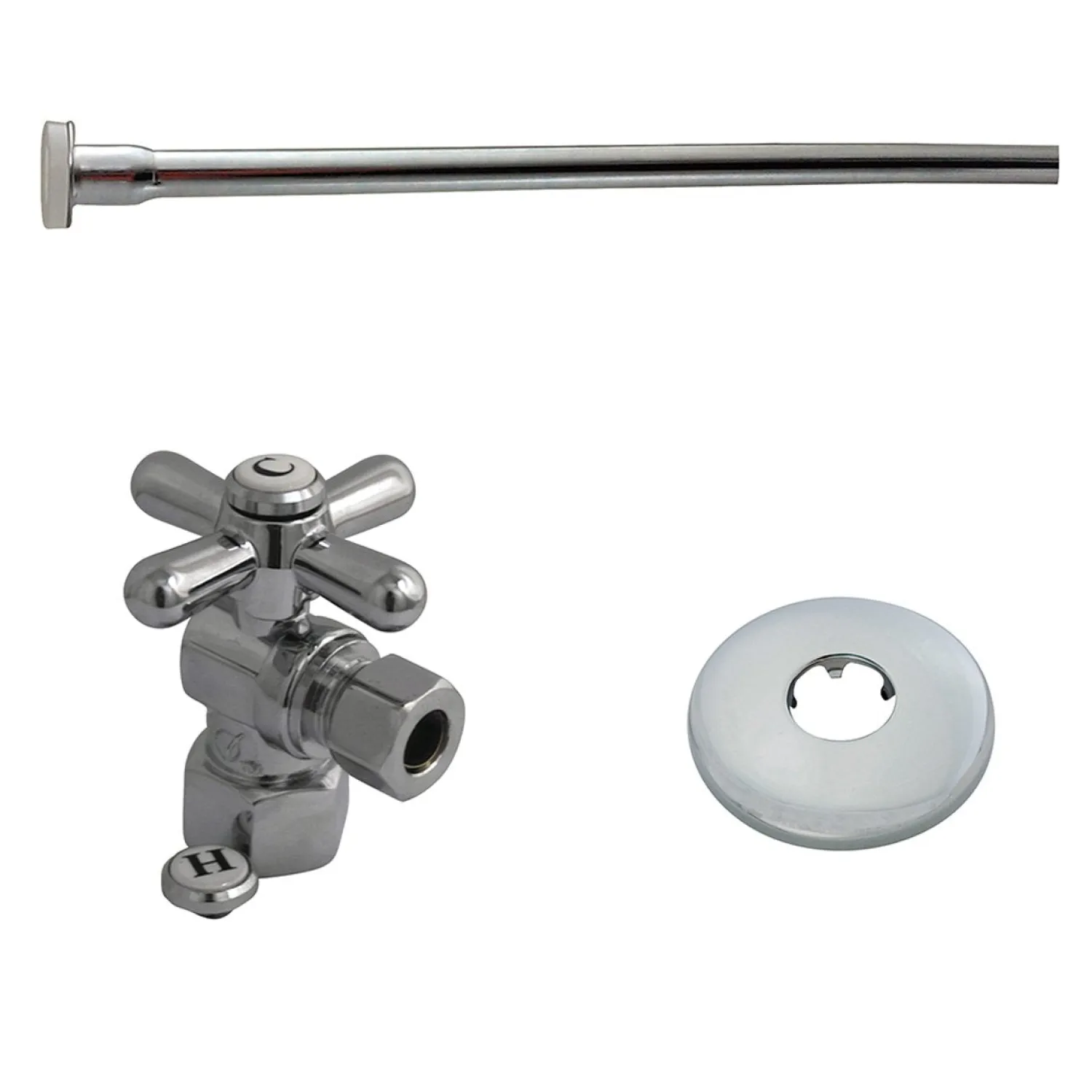 Outlet Trimscape Toilet Supply Kits Combo, 1/2" IPS Inlet, 3/8" Comp Outlet Toilet Parts