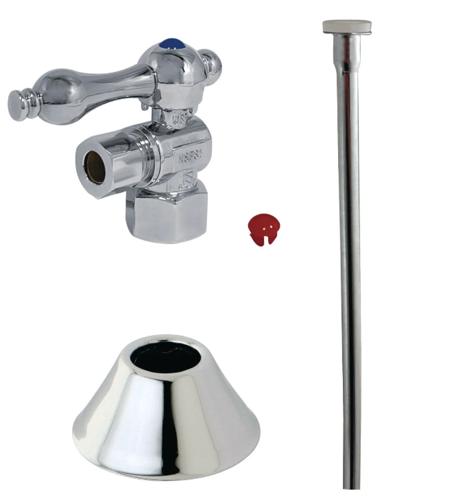 Outlet Trimscape Toilet Trim Kit with 1/2″ compression angle stop. Toilet Parts
