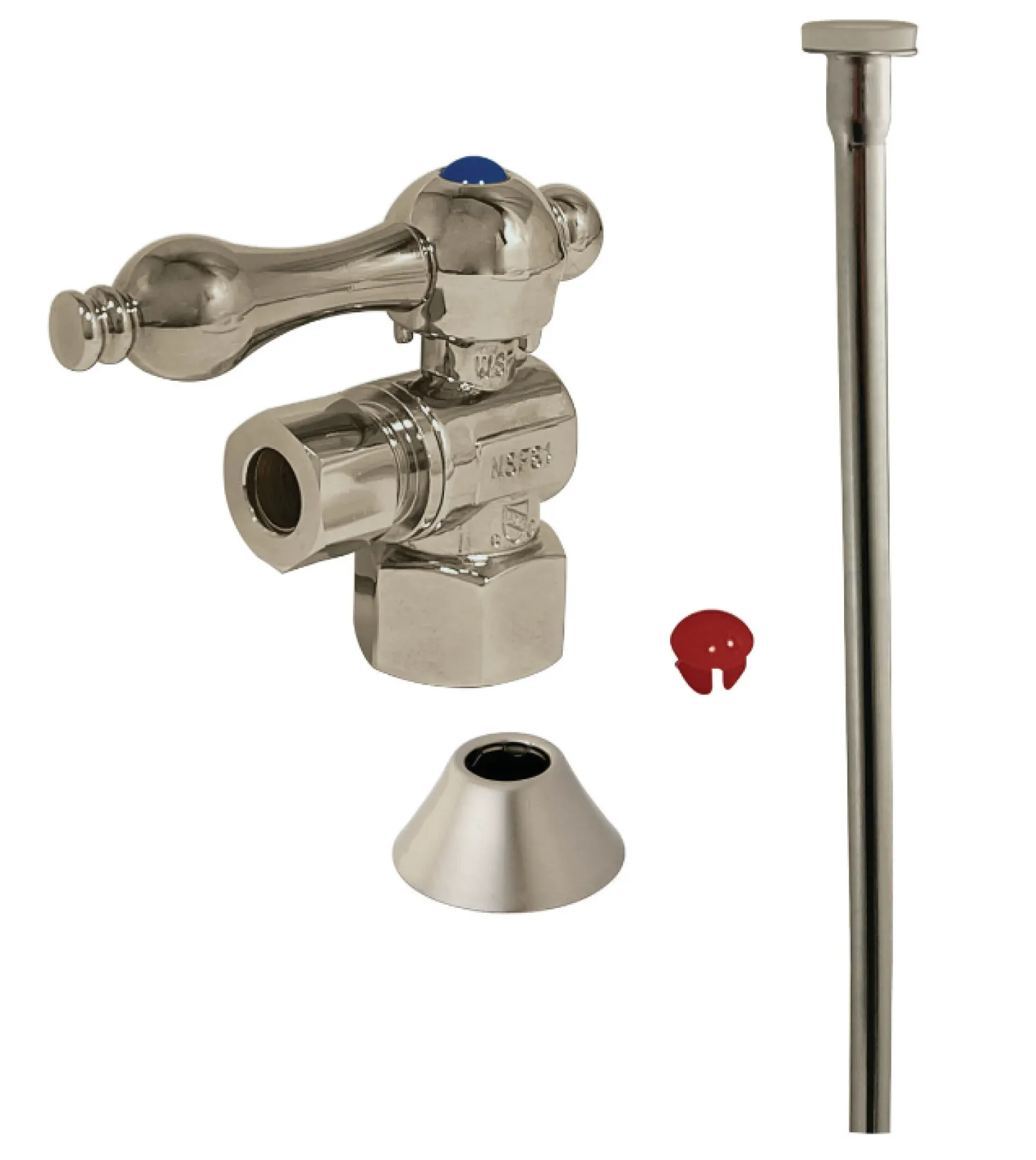 Outlet Trimscape Toilet Trim Kit with 1/2″ compression angle stop. Toilet Parts