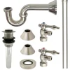 Sale Trimscape Traditional Plumbing Sink Trim Kit without Overflow Hole with P Trap for Vessel Sink P-Traps