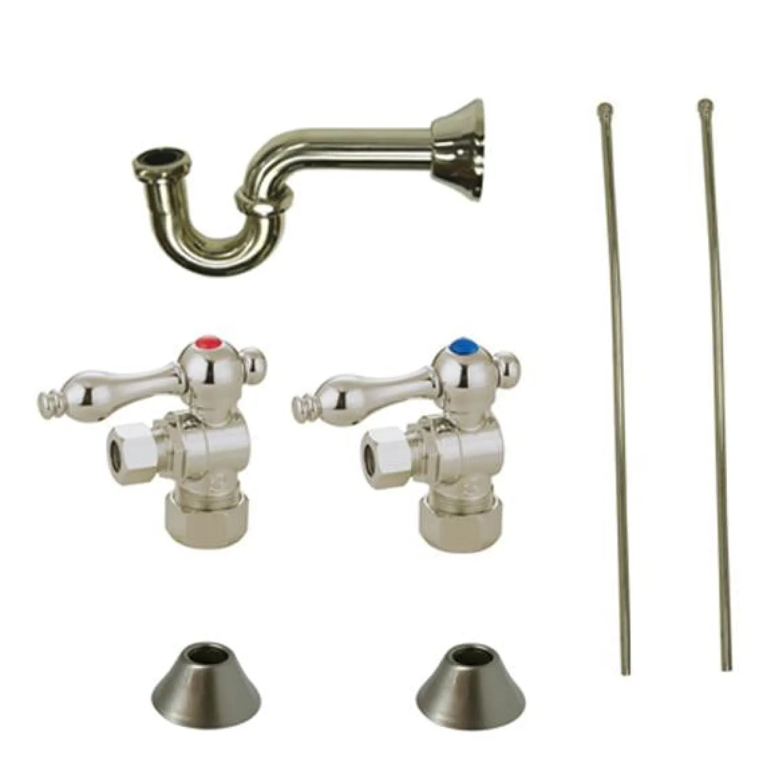 Trimscape Traditional Plumbing Sink Trim Kit with P Trap for Lavatory and Kitchen P-Traps