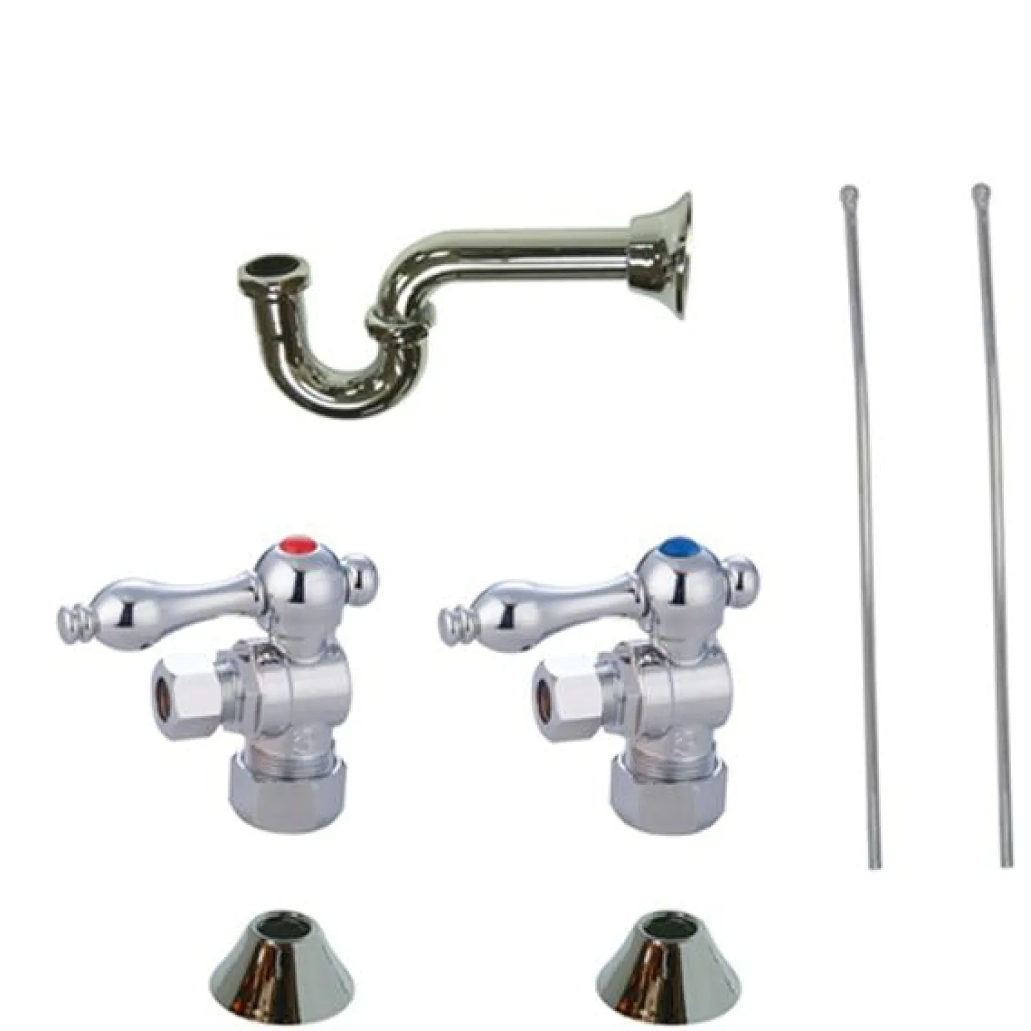 Trimscape Traditional Plumbing Sink Trim Kit with P Trap for Lavatory and Kitchen P-Traps