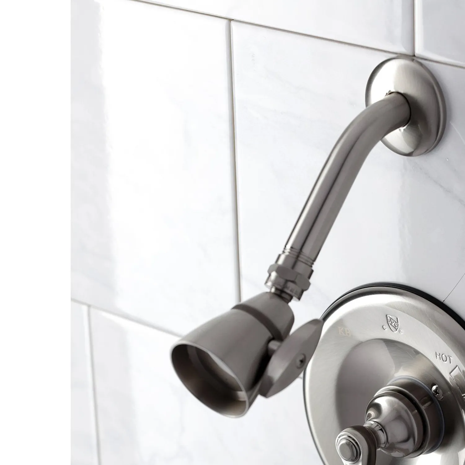 Hot Tub and Shower Faucet in Brushed Nickel Tub & Shower Sets