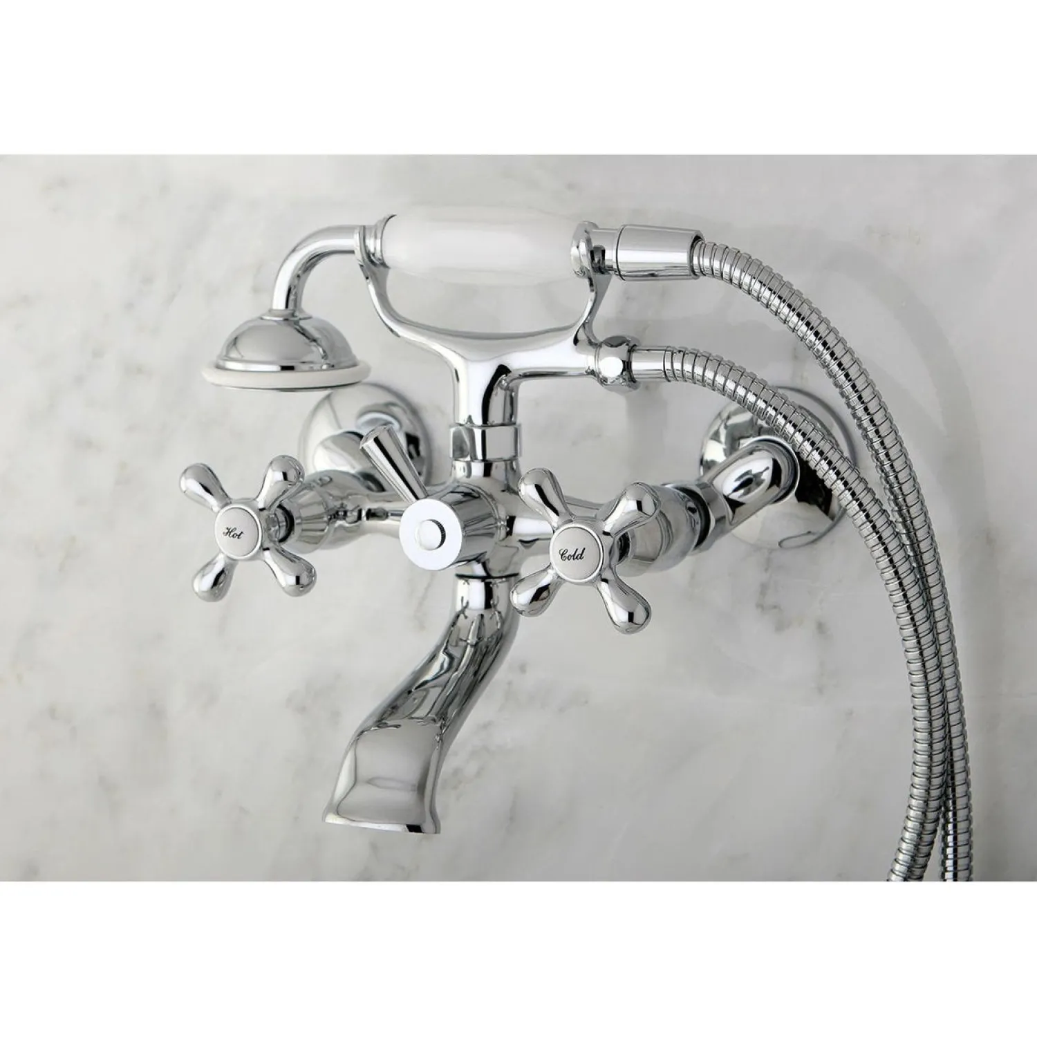 New Tub Wall Mount Clawfoot Tub Faucet with Hand Shower Tub & Shower Sets|Tub Faucets