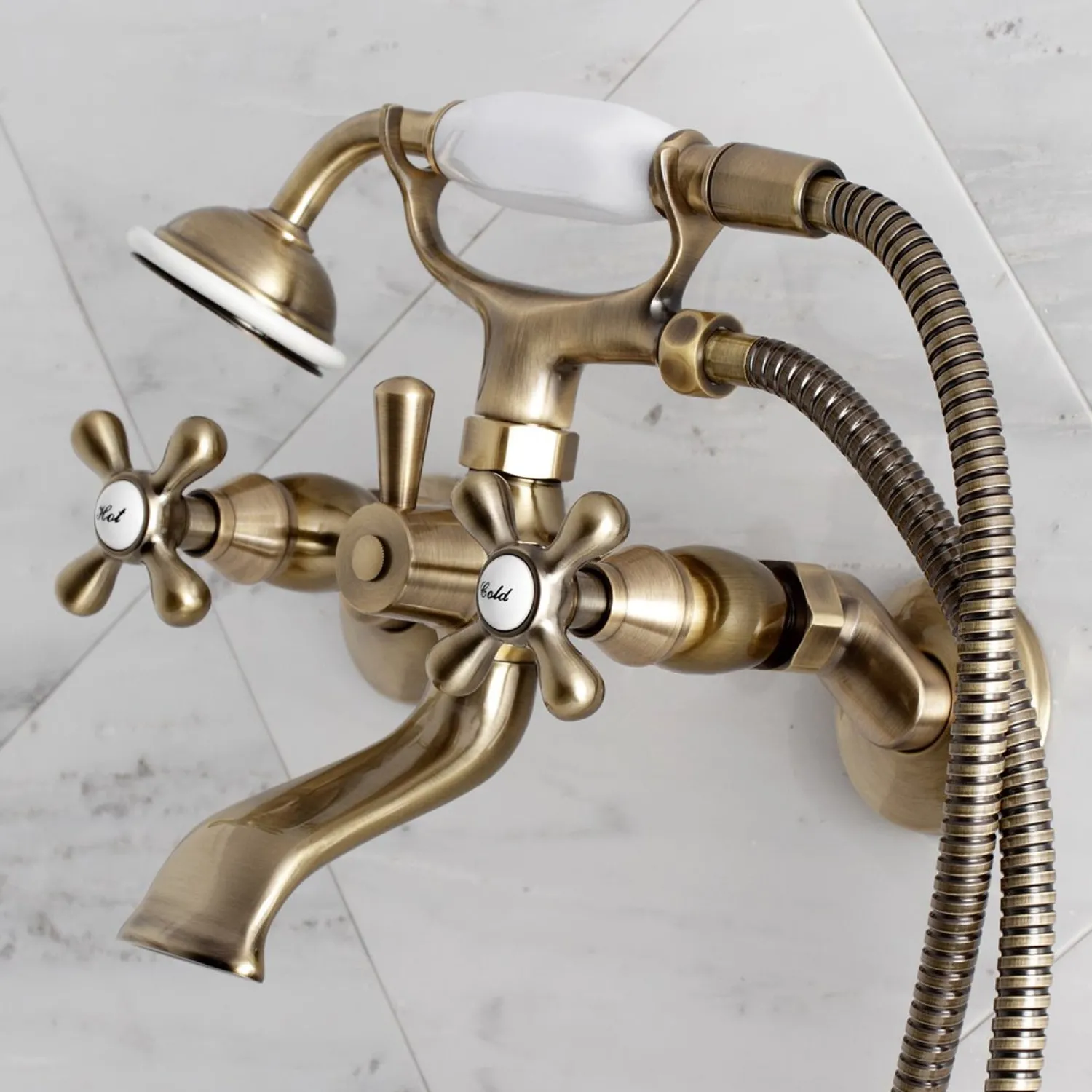 New Tub Wall Mount Clawfoot Tub Faucet with Hand Shower Tub & Shower Sets|Tub Faucets