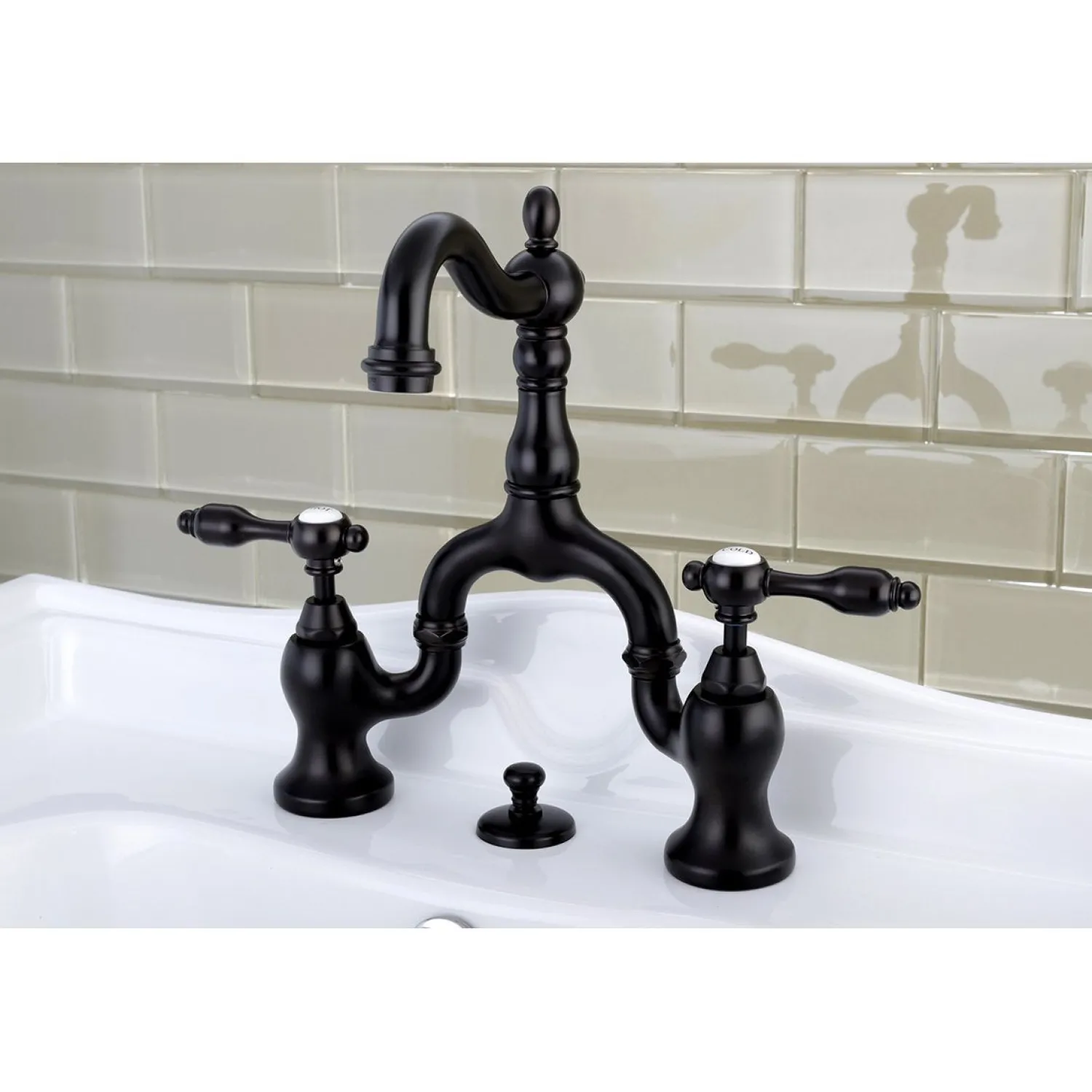 Online Tudor Bridge Bathroom Faucet 8" Widespread