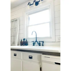 Best Tudor Bridge Deck Mount Kitchen Faucet with Brass Sprayer Faucets With Side Spray|Bridge Faucets